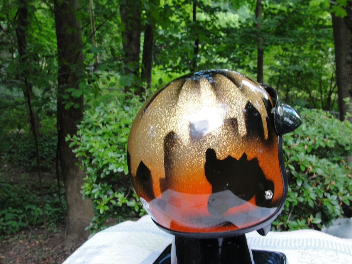 Vintage 1976 KRW 2500 Motorcycle Helmet With a Beautiful