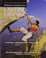 Behavior Analysis for Lasting Change, Third Edition - Hardcover - VERY GOOD