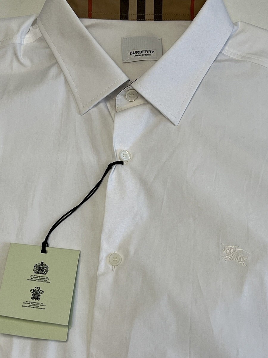 Authentic BURBERRY London England Check collar Cotton Shirt