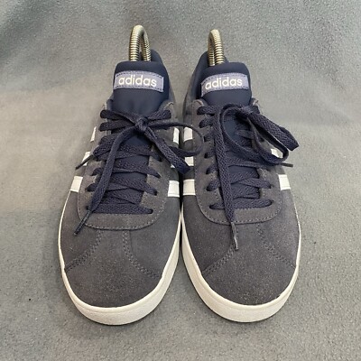 adidas gazelle silver green womens Adidas Vl Court 2.0 DA9854 Mens Blue Suede Lace Up Lifestyle Sneakers