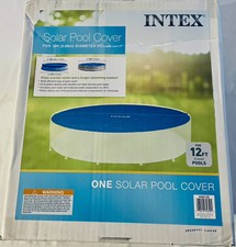 Intex 12 Foot Solar Pool Cover 28012E Blue Fo...