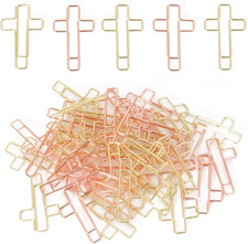 50 Pack Paper Clips Gold and Rose Gold Color , Bible Paper Clips, Journaling Pa