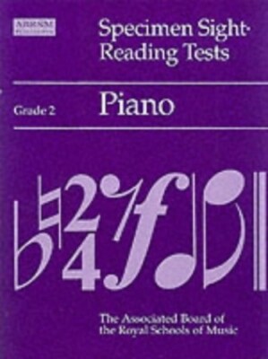 Specimen Sight-reading Tests: Grade 2: Piano Paperback Book The Fast Free