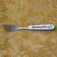Vintage Worlds Of Fun Child's Fork Blue Cutlery