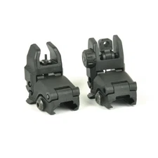 Front Rear Sight Set Flip Up Backup Sights for Rifle 20mm Picatinny Rail