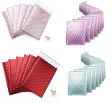 Mix Your Color 500 Matte Metallic Bubble Padded Envelopes Mailers #0 6x10