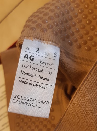 GOLDSTANDARD lange KOMPRESSIONSSTRÜMPFE M. BAUMWOLLE KKL2 Gr.5 Neu (36-41) - Bild 3 von 7