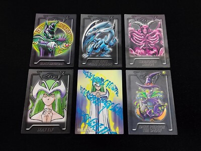 1999 Yu-Gi-Oh! 6 pc. Jumbo Bandai Carddass Collection Blue eyes