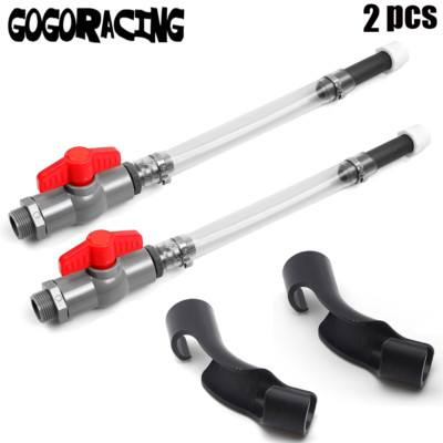 2PCS Fuel Jug Ball Valve Hose Kit w/ Hose Bender for VP Fuel Jugs Scribner Jegs