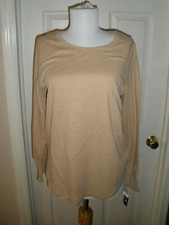 NEW Architect Men's Large Tan Long Sleeve Casual Top C12