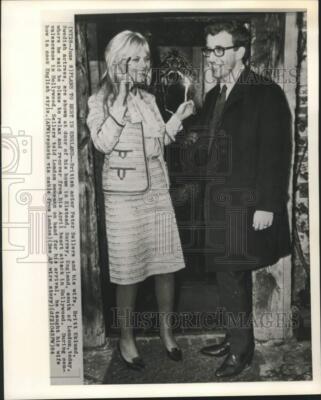 1964 Press Photo Actor Peter Sellers and Wife Britt Eklund in Hollywood