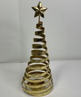Dansk Christmas Tree Candelabra W Star-Shaped Base Spiral Springy Metal Design