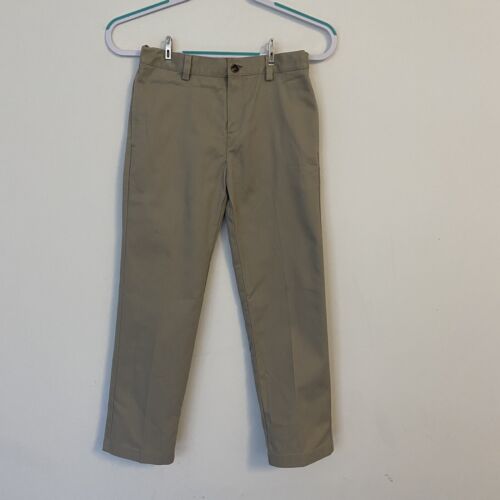 BROOKS BROTHERS Boys Flat Front Tan Khaki Chino Pants Zip Adjustable Waist  Sz 10 | eBay