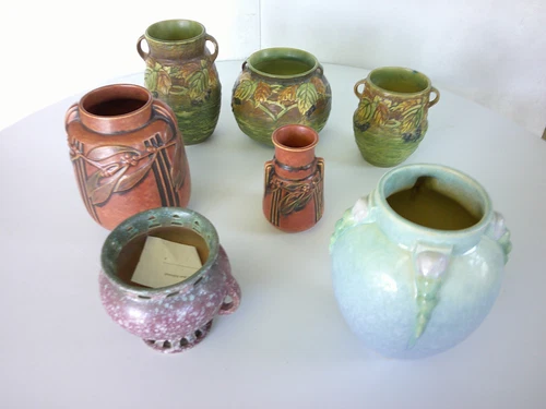 Choose Roseville Pottery: Blackberry, Laurel, Ferrella, Topeo, Middle Period