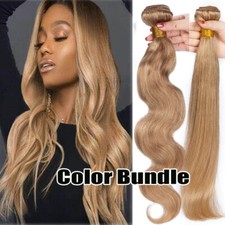 Light Auburn 3 Bundles Hair Weft Unprocessed Virgin Human Hair Indian Weave 300G