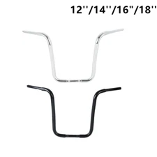 12''/14''/16"/18'' Ape Hanger 1 1/4" Handlebar Fit For Harley Touring Sportster