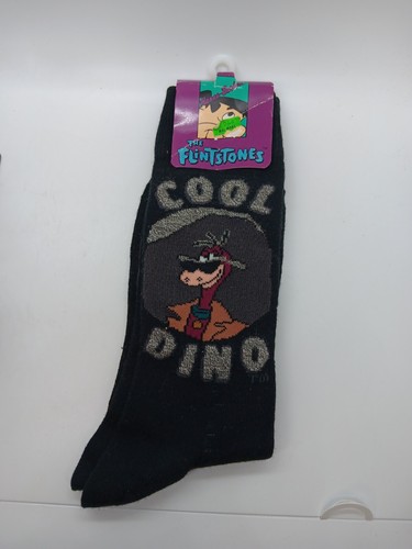 Calze Dino Flinstones Cool Flinstone Socks Uomo Taglia 10-13 1993 Retrò - Foto 3 di 5