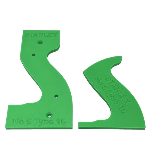 Stanley No 4-1/2, 5, 5-1/2, 6, 7 & 8 Type 16 Hand Plane Tote Template Set