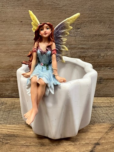 Fairy Resin/Ceramic Garden Pot 6" x 5"
