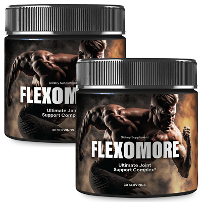 (2 Pack) Flexomore Joint Health Powder, Bones & Joint Support Supplement
