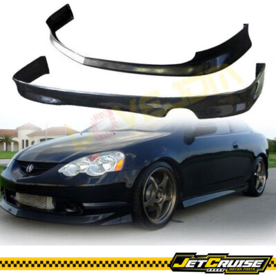 Front & Rear Bumper Lip Spoiler Kit For 2002-2004 Acura RSX Type-S - PU Polyurethane, JDM Style
