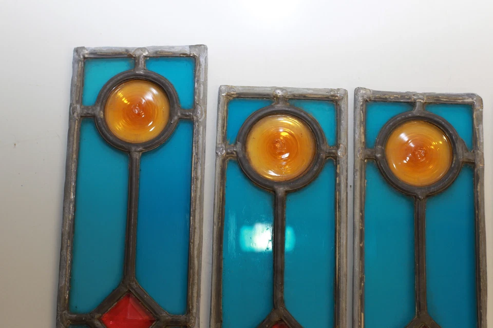 Partie de vitraux multicolore sur plomb - Photo 3/4