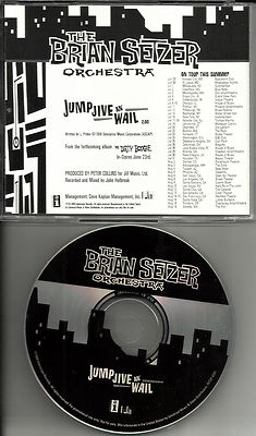 Stray Cats BRIAN SETZER Jump Jive an Wail USA 1TRK PROMO DJ CD Single TOUR DATES