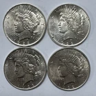 4 1922 Peace Silver Dollars 90% Silver US $1 Coins