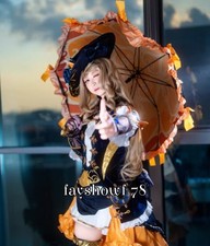 Genshin Impact Navia Caspar Cosplay Sun Umbrella Glasses Weapon Prop Umbrella