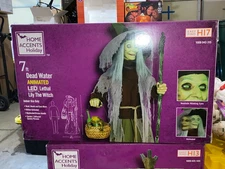 Home Accents Holiday 23SV23794 Dead Water Animated Lethal Lily the Witch W/ LED