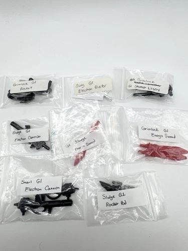 VTG Hasbro G1 Dinobots Cannons, Guns & Swords Original Weapons