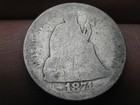 1874 S Seated Liberty Dime- San Francisco, Lowball, Poor , F-101, Micro S — photo 4