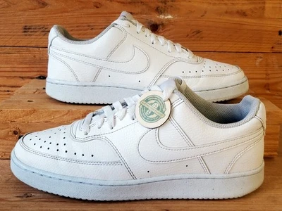 Nike Court Vision Low Leather Trainers UK6/US8.5/EU40 DH3158-100 Triple White - Photo 1/4