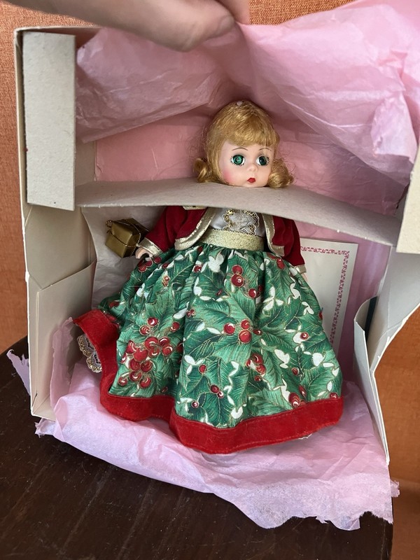 Vintage Madame Alexander #79630 Home For The Holidays 8" Doll Blonde W/ Box