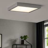 Deckenleuchte Deckenlampe Aufbaupanel Schlafzimmerlampe Chrom Matt Led L 30 Cm