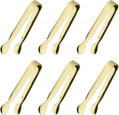 6PCS Ice Tongs Mini Sugar Tongs 4.25Inch Stainless Steel Small Serving Tongs, Sm
