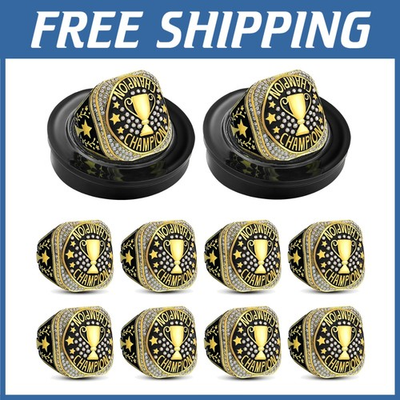 #ad Star Football Soccer Volleyball Champion Rings $105.59