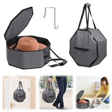 Hat Storage Case W/ Carry Handles Closet Cowboy Cap Organizer For Bucket Hat US
