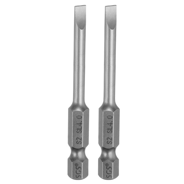 "2X SL4.0 Schlitzbits 2.56\" Magnet FüR Schraubendreher Bohrbit"-image