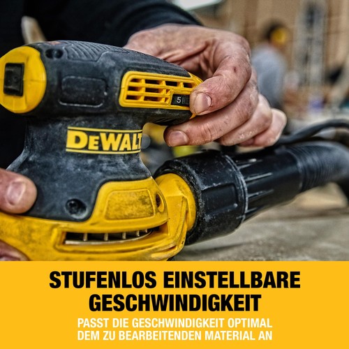DEWALT 125 mm Exzenterschleifer mit 280 Watt und Staubschutz für präzises Schlei - Bild 4 von 9