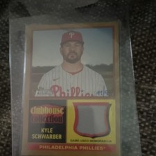Topps 2024 Heritage Kyle Schwarber Clubhouse Relics Memorabilia Card /99