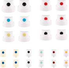 24Pcs Spray Can Nozzle, Universal Spray Paint Caps Adapter for Female Cans Spout