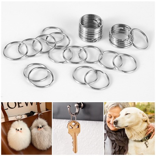 100 Stck. Schlüsselringe Großpackung, Split Schlüsselringe, Schlüsselanhänger Ringe und Handwerk 1 Zoll (25 mm) - Bild 6 von 7