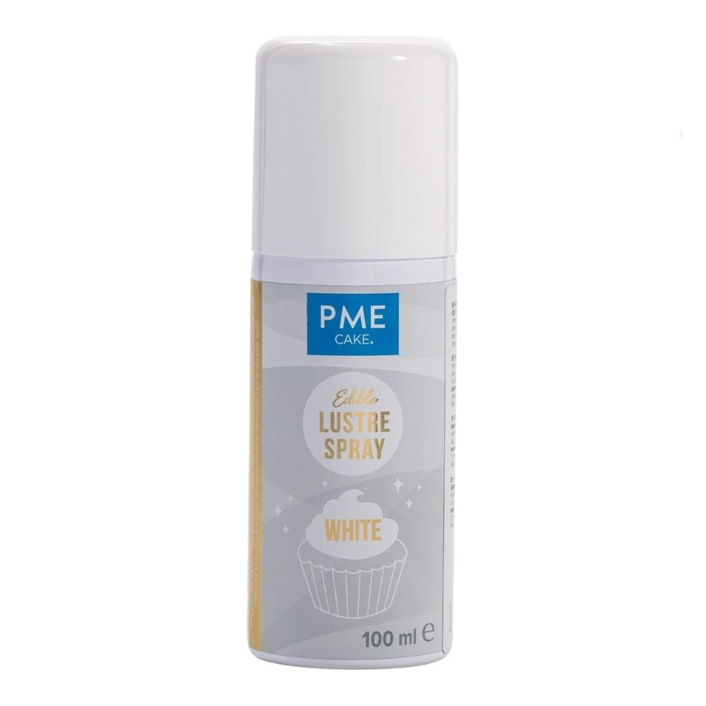 White Edible Lustre Spray Icing Colouring 100ml