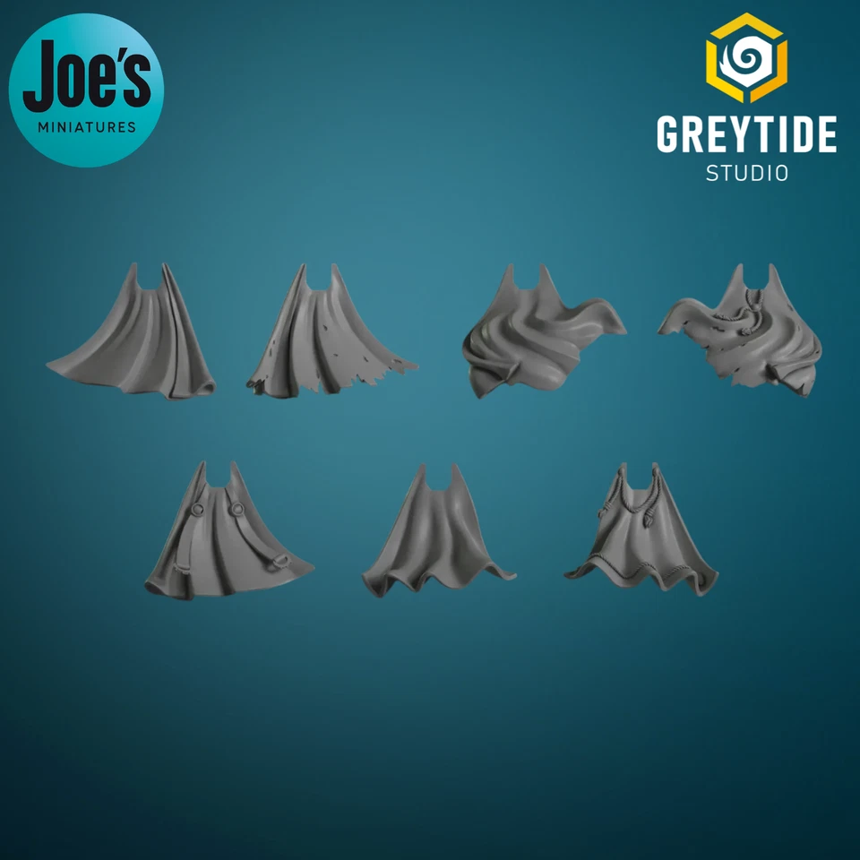 DAKKADAKKA Cloaks x 7 - Greytide studios - Eternal Pilgrims