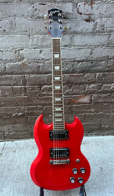 Epiphone Power Players SG Electric Guitar   Cherry Red   Short Scale