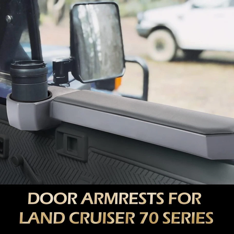 Side Door Armrest Water Cup Holder Storage For Toyota Land Cruiser LC70 76 79 77 Foto 2 de 4