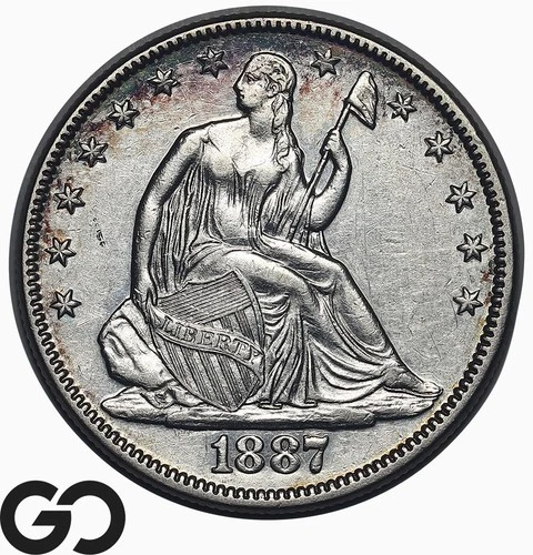 1887-P Seated Liberty Half Dollar — photo from the most recent tracked eBay sale