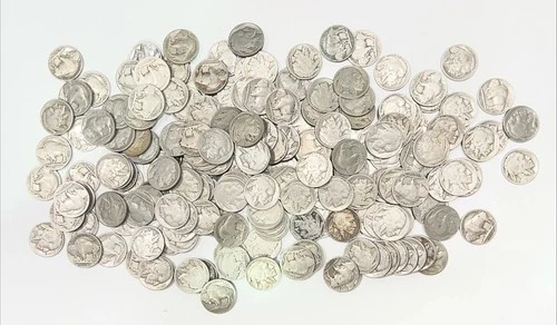 Huge Lot 200+ Buffalo Indian Head Nickels. Nice Set Full And Part Date Coins! 2