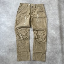 Carhartt Carpenter Trousers Mens 36" Relaxed Fit Cargo Pants, Brown